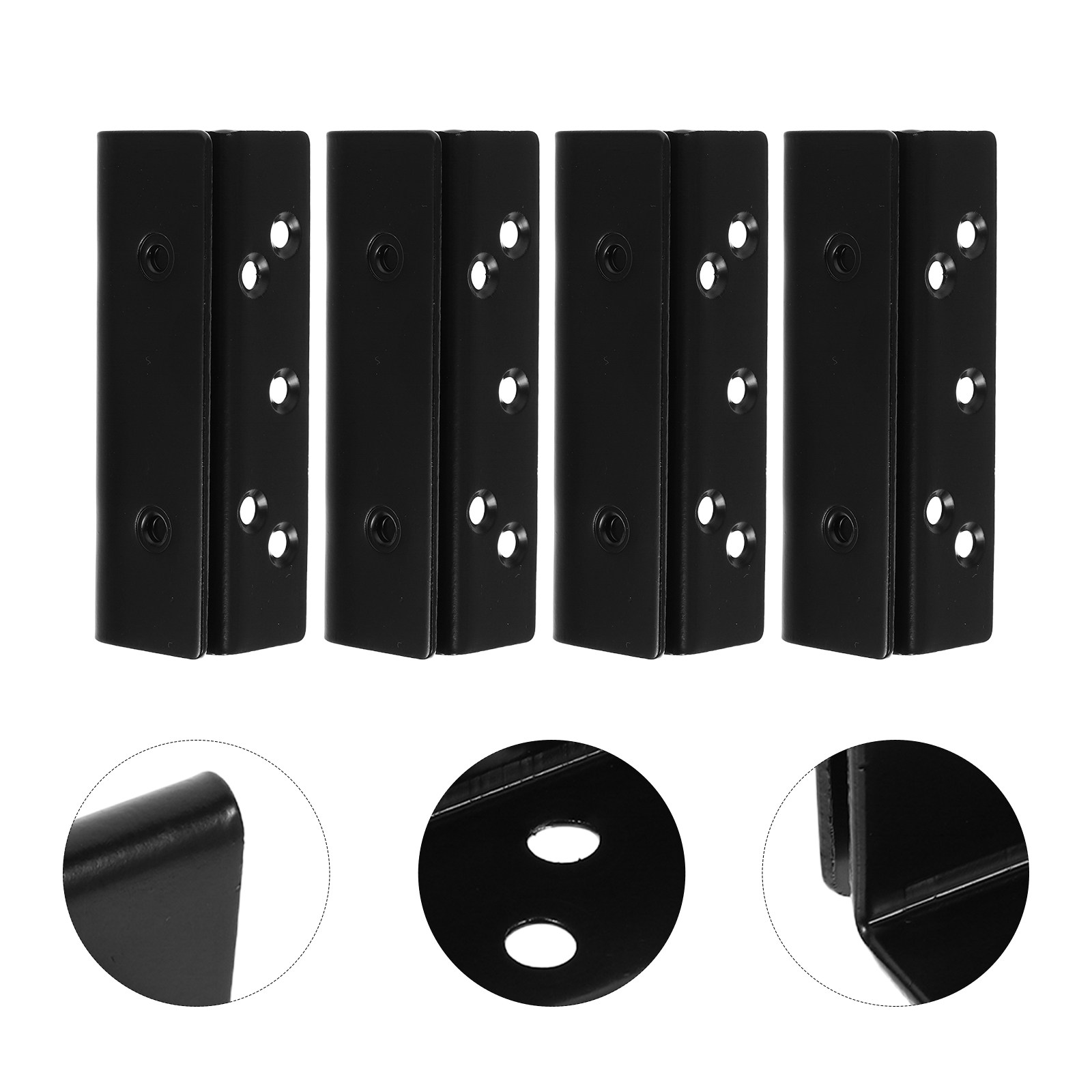 Furniture Rails Hardware - 4Pcs Bed Rail Support Brackets Heavy