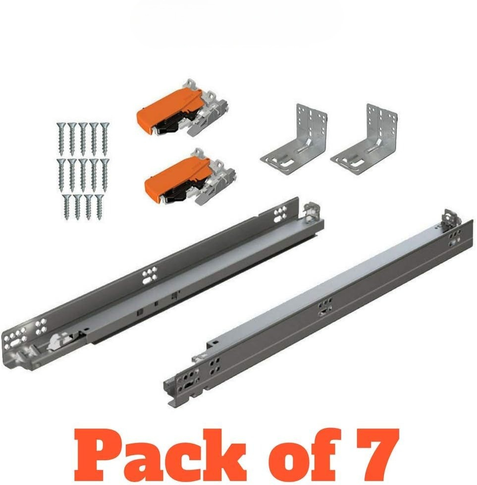 Drawer Slide Pair - 21 Inch Undermount Soft Close Drawer