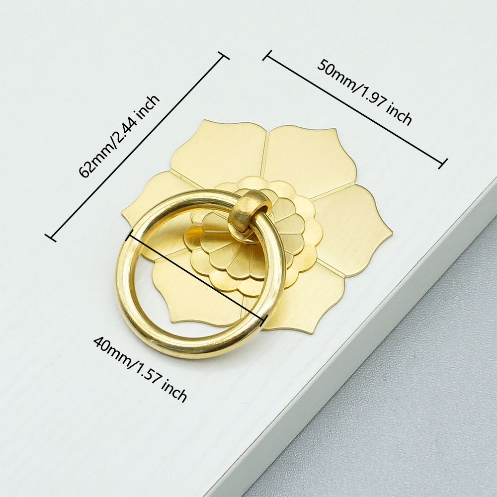 Floral Brass Cabinet Door Knob - Unique Furniture Hardware review and price