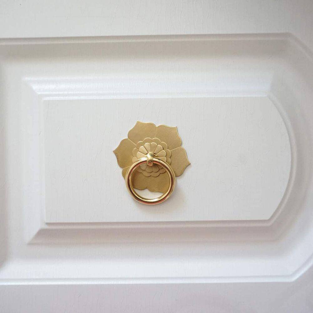 Floral Brass Cabinet Door Knob - Unique Furniture Hardware review and price