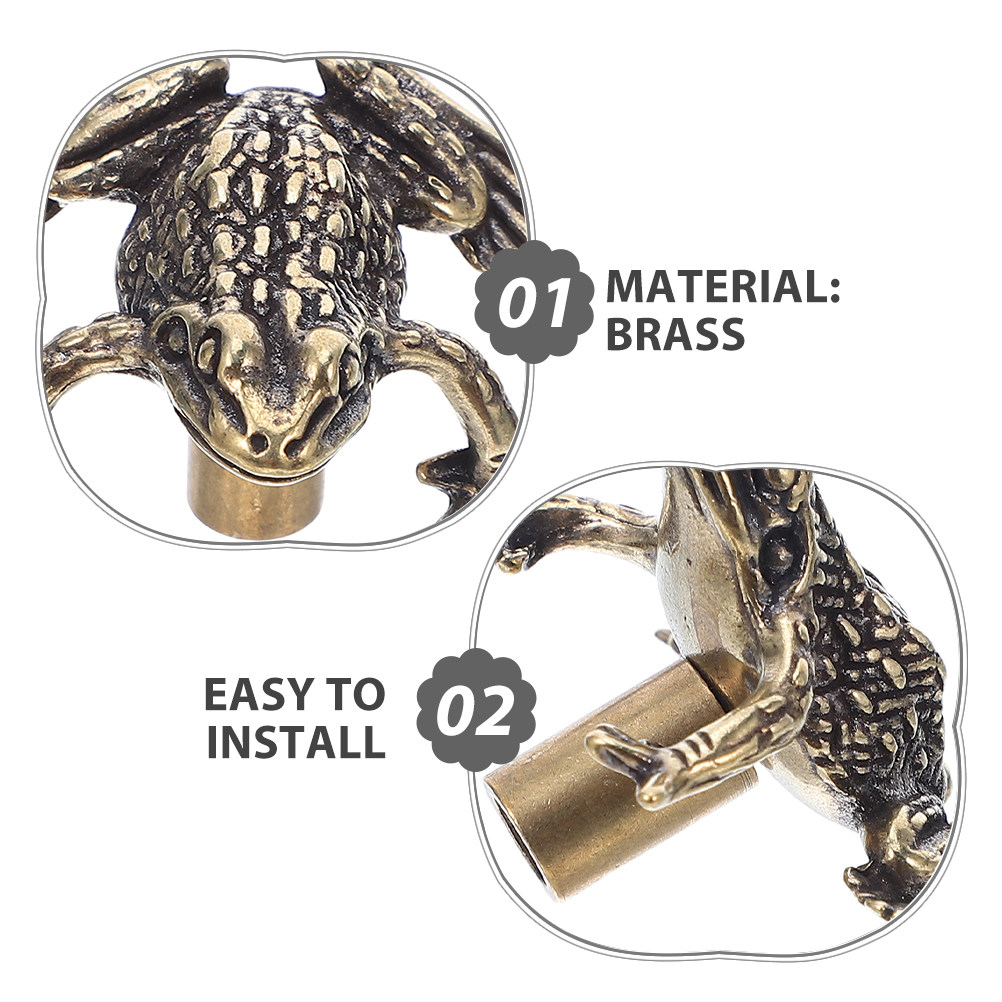 2Pcs Brass Toad Door Handles V - Unique Furniture Hardware review and price