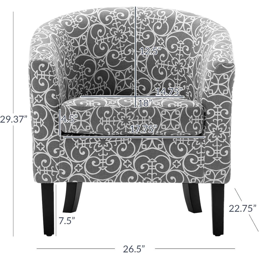Accent Barrel Chair Set o 2, L - Furniture Leg Set review and price